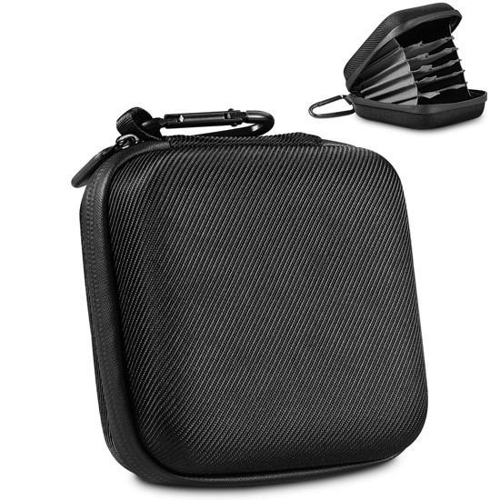 Picture of Yullmu Hard Shell Camera Filter Case Camera Filter Accessories and Storage Suitable for 6 circular filters with a maximum diameter of 95mm Microfiber-Lined Pockets