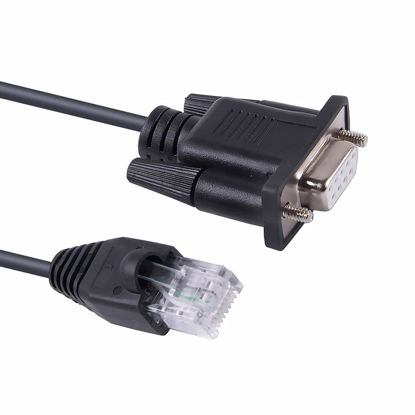 Picture of DB9 D Sub 9 Pin COM Port to RJ45 Serial Cable for APC Smart-UPS 5G, Compatible with APC 940-1525A or 940-0625A