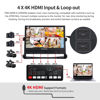 Picture of FEELWORLD ATEM156 Quad-Split Monitor 4K 15.6" Director’s Monitor with 4 x HDMI I/O Live Streaming Broadcast Monitor for Switchers, Mixer, Studio, Television