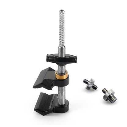 Picture of PHOCUS Small End Jaw Vise Clamp/Grip with 1/4" & 3/8" Thread for Mounting Photography Video Light, Ring Light, Ball Head, Magic Arm or Accessories