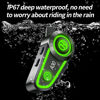 Picture of JZAQ Motorcycle Helmet Speakers Helmet Bluetooth Headset Headphone Automatic Answer Music Control,120 Hours Playing time High Sound Quality System Ultra Thin Cycling/Skiing/Riding 1200 mAh Battery