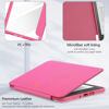 Picture of E NET-CASE Case for Kindle Paperwhite 12th Gen 2024 Released (7") & Kindle Colorsoft Signature Edition,Clear Back Shell Durable PU Leather Cover with Auto Sleep Wake,Raspberry