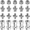 Picture of Anwenk 1/4 to 3/8 Screw Adapter Converter Threaded Screws Adapter Spigot Screw Mount Set for Camera Tripod Monopod Ballhead Flash Light Stand Shoulder Rig