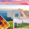 Picture of JIYIN Artist Viewfinder, View Finder with Sliding Mechanism ABS Plastic Optical Viewfinder Color Isolation View Catcher Gray Artist Tool for Painting Drawing Sketching Photography