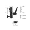 Picture of TENBEST All Metal Camera Flash Bracket with Cold Shoe Mount, Adjustable Speedlite Swivel Light Stand Bracket with Umbrella Holder,1/4 to 3/8 Adapter Screw for Flashes Studio LED Lights