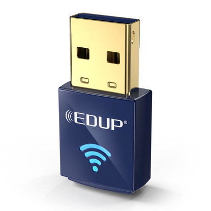 Picture of USB Bluetooth WiFi Adapter, Wireless Nano USB Network Adapter for Laptop Desktop PC Wi-Fi Dongle Compatible with Windows 10/7/8/8.1/XP Mac OS X 10.6-10.15.3