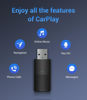 Picture of DRERYRIT Wireless CarPlay Adapter for Apple, Plug and Play Low Latency Mini Car Play Dongle Converts Wired to Wireless, Auto-Connect for Cars with OEM Wired Carplay from 2016 and iOS 10+ (Black)