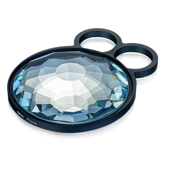 Picture of 77mm Handheld Kaleidoscope Filters, Special Effects Filter Prism Camera Lens,Dreamy Fog Effect Optical Crystal Photography Glass