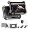 Picture of VILTROX DC-X2 6 Inch Touchscreen Camera Field Monitor with Rig Cage, Professional Photographic Monitor 4K HDMI 1.4, 2000 nits, Camera Monitor with Battery, Sunshade Hood, USB A 3D Lut