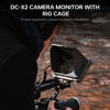 Picture of VILTROX DC-X2 6 Inch Touchscreen Camera Field Monitor with Rig Cage, Professional Photographic Monitor 4K HDMI 1.4, 2000 nits, Camera Monitor with Battery, Sunshade Hood, USB A 3D Lut