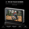 Picture of VILTROX DC-X2 6 Inch Touchscreen Camera Field Monitor with Rig Cage, Professional Photographic Monitor 4K HDMI 1.4, 2000 nits, Camera Monitor with Battery, Sunshade Hood, USB A 3D Lut