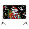 Picture of Nightmare Before Christmas Photo Backdrop for Photography Christmas Tapestry Jack Skeleton and Sally Christmas Xmas Winter Holiday Decorations and Supplies for Home
