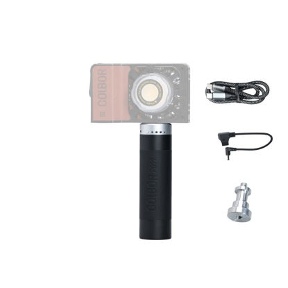 Picture of Keenous Colbor Battery Grip PG99 6600mAh 98W Extended Power Handgrip for CL60/CL100X W100/W60 Series Video Light and 100W USBC Output for Other Electronic Devices Type-C & D-Tap by Pocket Size (PG99)
