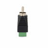 Picture of AILTECK Phono RCA Male Plug to AV Screw Terminal Audio Video Connector Speaker Wire to RCA Adapter 4-Pack