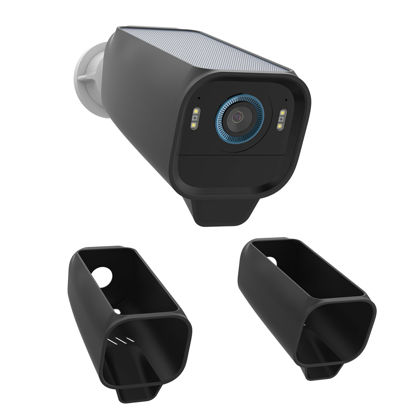Picture of VOMENC Silicone Cover Skins for Outdoor Use, Compatible with Eufy Security eufyCam S3 Pro Camera, Easy Install Eufy Camera Case (2pack-Black)
