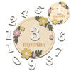 Picture of Baby Monthly Milestone Cards - Wooden Monthly Milestone Discs - Newborn Photography Props to Document Your Baby´s Growth - Baby Announcement Sign (B07)