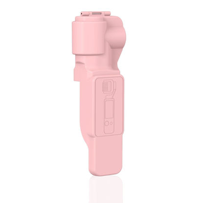 Picture of BRDRC Pocket 3 Protective Cover Case, Gimbal Lens Cap Screen Protector for DJI Osmo Pocket 3 Creator Combo Accessories (Pink)