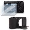 Picture of HUADU Screen Protector Compatible for Ricoh GRIII/GRIIIx/GR3/GR3X Camera,Tempered Glass Film Anti Scratch High Definition and Soft Silicone Case