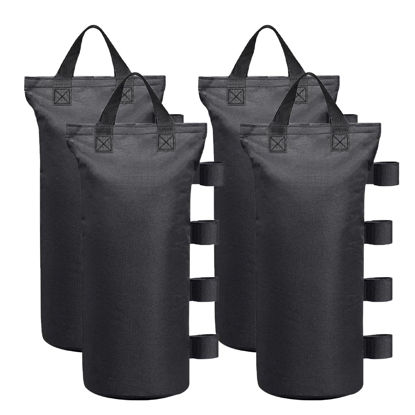 Picture of Ikerall Canopy Weights Bag Leg Weight for Pop up Canopy Tent, Sand Bags for Patio Umbrella Instant Outdoor Sun Shelter (Black)