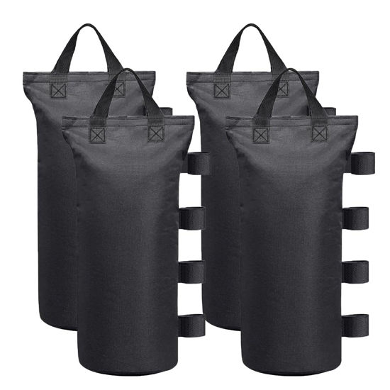 Picture of Ikerall Canopy Weights Bag Leg Weight for Pop up Canopy Tent, Sand Bags for Patio Umbrella Instant Outdoor Sun Shelter (Black)