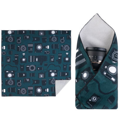 Picture of Walking Way Protective Wrap, Self-Adhesive Magic Cloth Camera Wrap, Universal Storage Cloth, Anti-Scratch, Dustproof, Washable Lens Pouch for DSLR, Smartphones, Laptops, Cosmetic, Household Items