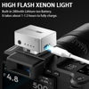 Picture of MEDALight F1 Mini Camera Flash Camera Flash Speedlite for Ricoh (GR3/GR3X,etc.) Fuji/Sony/Nikon/Canon,Digital Film Cameras,Portable Mini hot Shoe Flashlight for DSLR Cameras.(Silver)