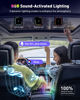 Picture of FAHREN 2025 Full Upgraded Wireless Carplay Adapter for iPhone, Audio Reactive Lighting Design Apple Carplay Dongle, Bluetooth Connection, Plug and Play, Mini Size with USB Type-A & Type-C