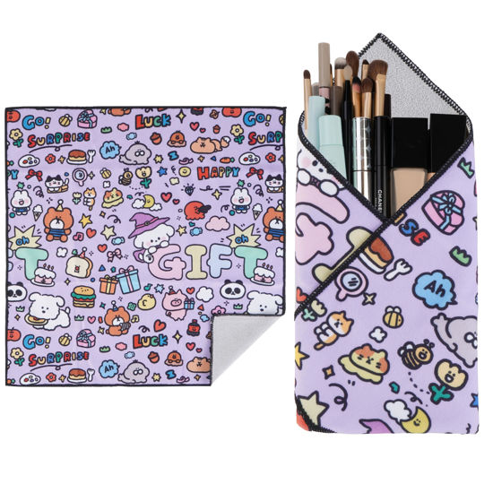 Picture of Walking Way Protective Wrap, Self-Adhesive Magic Cloth Camera Wrap, Universal Storage Cloth, Anti-Scratch, Dustproof, Washable Lens Pouch for DSLR, Smartphones, Laptops, Cosmetic, Household Items