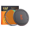 Picture of K&F Concept 58mm Black Diffusion Mist 1/8 Filter Kit (Black Diffusion 1/8 Filter + Lens Cap) Cinematic Effect Filter for Video, Vlog, Portrait Photography Camera Lens Filter