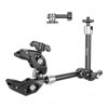 Picture of SMALLRIG Magic Arm Clamp Kit, Camera Mount Articulating Friction Arm w Super Clamp, w 1/4"-20 Screw and Thread Hole, for Camera, Light, Monitor, Webcam or Action Camera 1.5kg, for Table, Tube