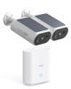 Picture of AOSU Solar Security Cameras Wireless Outdoor, 2Mins DIY Installation, No Subscription Cameras for Home Security System, 2K Color Night Vision Spotlight Camera, Local Storage, 5G& 2.4G WiFi, 2 Cam-kit