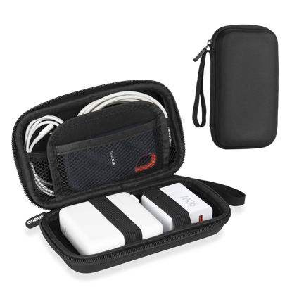 Picture of Ginsco Hard Shell Protection Case Electronic Accessories Organizer Pouch for MacBook Air/pro Adapter Chargers Cables Power Bank, for Sandisk Portable SSD Flash Disk SD Card,Compact Travel Tech Case