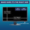 Picture of 27" Monitor Anti Blue Light Glare Screen Protector for Dell/HP/Acer/ViewSonic/ASUS/Aoc/Samsung/Sceptre/LG 27" 16:9 Standard/Curved/Touch Widescreen Monitor, Eyes Care Blue Light Glare UV Filter