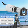 Picture of WEYLLAN EH46L Tripod Ball Head with Lever Release, 46mm Low Profile Heavy Duty Ball Head Mount with Arca Swiss Quick Release Plate for Camera Tripod Monopod DSLR Camcorder Telescope,Max Load 44lb/20kg