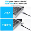 Picture of ELUTENG Video Capture Card USB3.0 HDMI to USBC Capture Card 4K 1080P Gaming Capture Card with USB/Type-C Adapter Broadcast Live and Record Video Audio Grabber for Gaming, Teaching, Video Conference