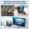 Picture of ELUTENG Video Capture Card USB3.0 HDMI to USBC Capture Card 4K 1080P Gaming Capture Card with USB/Type-C Adapter Broadcast Live and Record Video Audio Grabber for Gaming, Teaching, Video Conference