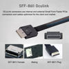 Picture of CY Card 2280 PCI-E4.0 M.2 M-Key to Oculink SFF-8612 SFF-8611 Vertical Host Adapter for NVME U.2 SSD Egpu