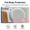 Picture of BOVKE Silicone Camera Case for Canon PowerShot SX740/ SX730 Digital Camera, SX740 Camera Soft Case Cover Rubber Camera Sleeve with Removable Lens Cover, Jelly Pink Green