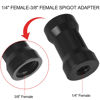 Picture of LUORNG 2PCS Tripod Light Stand Adapter 1/4 to 3/8 Female to Female Screw Converter for Tripods Monopods Rail Systems Light Stands Ball Head Flash Trigger Receivers Black Color