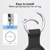 Picture of AirTag Holder AirTag Case Keychain Air Tag Holder, Silicone AirTags Key Ring Cases Tags Chain Apple GPS Item iTag Finders Accessories 4 Pack