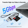 Picture of acer SD Card Reader USB C, Dual Slots USB 3.0 Type C to Micro SD Card Adapter, Memory Card Reader for MicroSD, SDHC, SDXC, Compatible with Laptop, PC, iPhone16/15, MacBook Pro/Air, iPad Pro, Android