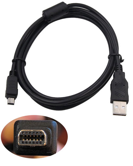 Picture of FCD TRUST 5Ft for Olympus Camera Charger CB-USB5 CB-USB6 CB-USB8 Compatible with Olympus Tough TG-310, TG-320, TG-610, TG-810, TG-820, TG-835, TG-850, TG-860,TG-870 Camera