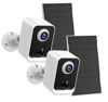Picture of PEEIPM 2Pcaks Security Cameras Wireless Outdoor, Cameras for Home Security Outdoor, Solar Outdoor Camera with Color Night Vision, AI Detection, 2-Way Talk, IP66 Waterproof, 5G WiFi not Supported