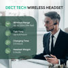 Picture of Yealink Wireless DECT Headset WH67,Office Single Ear (Mono) Bluetooth Headset to Desk Phone,Cell Phone and PC,Compatible with Zoom,RingCentral,8X8, Avaya,8H Talktime,394 ft Range
