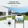 Picture of Oculview 2K Solar Security Cameras Wireless Outdoor, 2PCS Outdoor Camera Wireless with 360° View, Cameras for Home Security with Color Night Vision/2-Way Audio, 2.4GHz Wi-Fi Only
