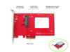 Picture of Ableconn PEXU2-132 NVMe 2.5-inch U.2 (SFF-8639) SSD PCIe 4.0 x4 Carrier Adapter Card - for 2.5-inch U.2 NVMe SSD - U.2 to PCIe - PCIe Adapter for U.2 Drive