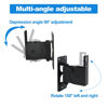 Picture of Howonder Speaker Wall Mount, Wall Speaker Mount ，All Metal Speaker Wall Mount Brackets for Small Speakers，Swivel & Tilt,Hold up to 30lbs，HD-618 (2Packs,Black)