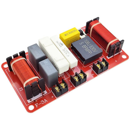 Picture of DriSentri 2 Way Crossover for Speaker, Universal 400W 2 Way Speaker Unit HiFi Home Speakers Audio Frequency Divider Crossover Filters