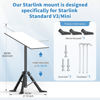 Picture of Starlink Gen 3/ Starlink Mini Tripod Stand, Outdoor Portable Starlink Mounting Kit for Camping and RV Travel, Includes Pipe Adapter