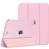Picture of MoKo for iPad 10th Generation Case 2022, Slim Stand Hard PC Translucent Back Shell Smart Cover Case for iPad 10th Gen 10.9 inch 2022, Support Touch ID, Auto Wake/Sleep,Flowers Pink